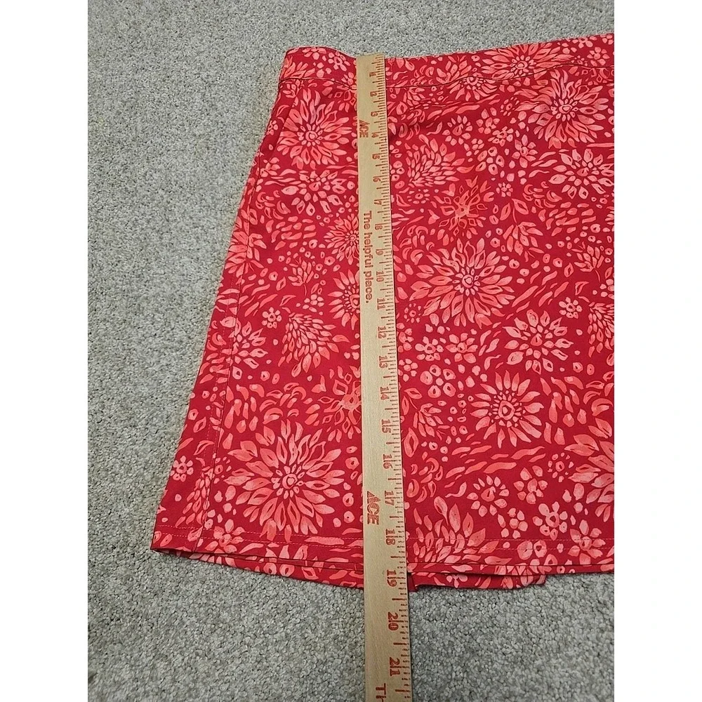 Ripskirt Dahlia Teaberry Wrap Cover Up Skirt Side Pockets EUC Sz L Beach Resort